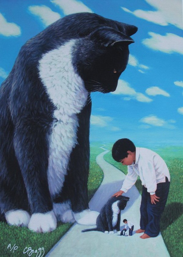 CHARLES LYNN BRAGG GROWING UP TOGETHER HAND SIGN: Charles Lynn Bragg A.K.A Chick Bragg Limited Edition Hand Signed Giclee Titled "Growing Up Together". Giclee On Canvas Hand Signed And Numbered By The Artist. Edition: Artist Proof. Image Size: 14" X