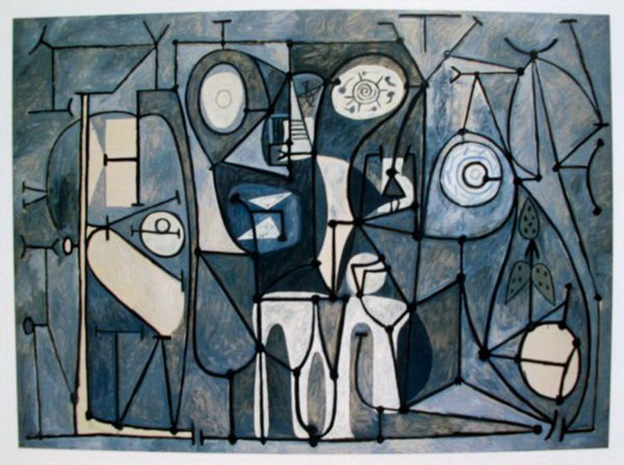PABLO PICASSO THE KITCHEN PLATE SIGNED: Pablo Picasso Lithograph Titled "The Kitchen" (Year Of Original: 1948). Paper Size: 11" X 14", Image Size: 8" X 11". Printed On Thick Quality Paper Stock. Signed In The Plate. Unframed. Mint Condition