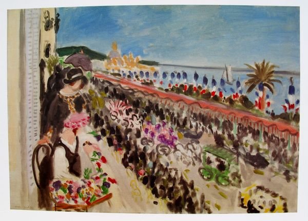 HENRI MATISSE FESTIVAL OF FLOWERS, NICE PLATE SIG: Henri Matisse Lithograph Titled “Festival Of Flowers, Nice” (Year Of Original: 1923). Paper Size: 11" X 14", Image Size: 8" X 11". Printed On Thick Quality Paper Stock. Signed In The Plate. Unfram