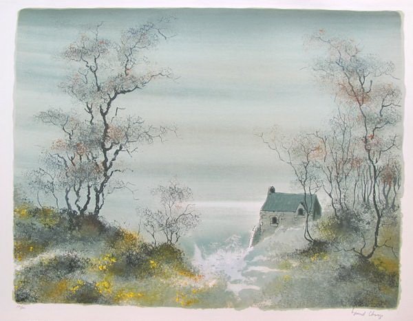 BERNARD CHAROY FORGOTTEN MEADOW HAND SIGNED LIMI: This Is A Limited Edition Hand Signed Lithograph By Bernard Charoy Titled "Forgotten Meadow". Medium: Original Lithograph On Arches Paper [Hand Signed And Numbered By The Artist].Published In 1978. Pa