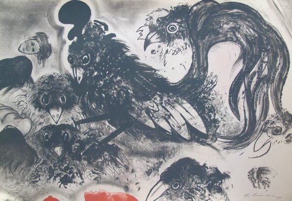 ROBERT BEAUCHAMP THE DREAM HAND SIGNED LIMITED E: This Is A Hand Signed Original Lithograph By Robert Beauchamp Titled "The Dream". This Piece Was Hand Signed In By Beauchamp In 1978. Paper Measures 18" X 26". This Piece Is Numbered From An Edition O