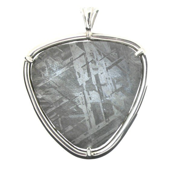 IRON METEORITE PENDANT: First Discovered In Namibia, Africa In 1836, The Gibeon Meteorites Come From Broken Asteroid Fragments. Dating Studies Have Placed The Age At Around 4 Billion Years Old. It Is Difficult To Acquire New