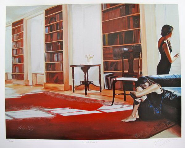 MELISSA MAILER YATES SECRET PLACE IV HAND SIGNED: This Is A Limited Edition Hand Signed Giclee By Melissa Mailer Yates Titled "Secret Place Iv". Medium: Giclee On Deluxe Paper [Signed And Numbered By The Artist]. Edition Size: 195. Paper Size Is 23"