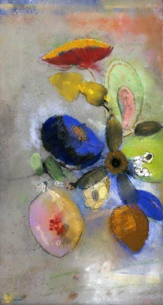ODILON REDON "FLOWERS": Odilon Redon"Flowers"16 X 30 In. This Giclée Is High-Resolution And Of The Highest Quality, Has A Color Permanence Rating In Excess Of 100 Years. Printed On Canvas, This Beautiful Piece Of Art Is Unp