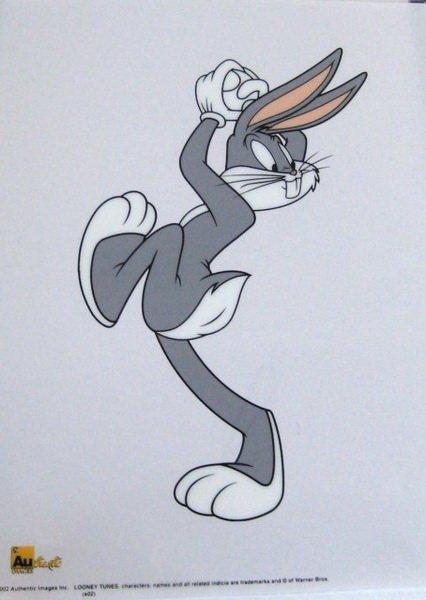 WARNER BROS BUGS BUNNY BASEBALL ORIGINAL SERICEL: Limited Edition Sericel Of Warner Bros Looney Tunes Bugs Bunny. This Fantastic Animation Features Bugs Pitching A Baseball As He Appeared In The 1970'S Cartoons. This Cel Measures 8 By 6 Inches, Unfra