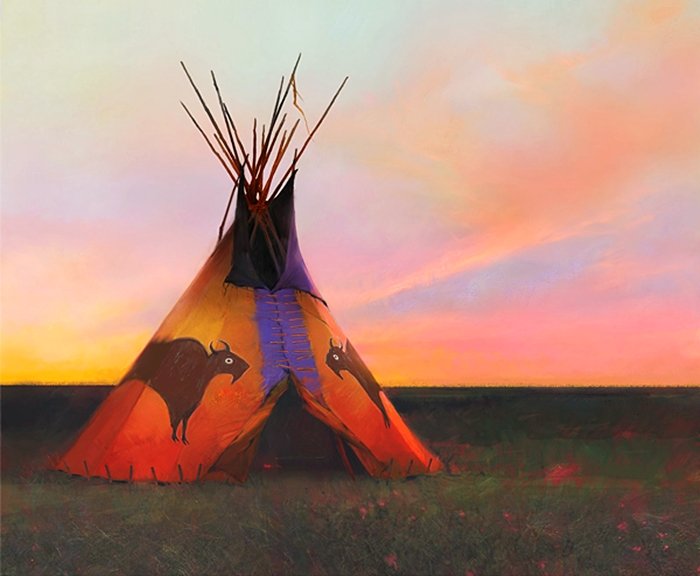 R. TOM GILLEON - BLUE NORTHER: R. Tom Gilleon - Blue Norther - Limited Edition Canvas Image Size: 24"W X 20"H. Edition Size:45 - - "'A Blue Norther,'” Says Tom Gilleon, “Is A Rapidly Moving Cold Front That Causes Temperatures T