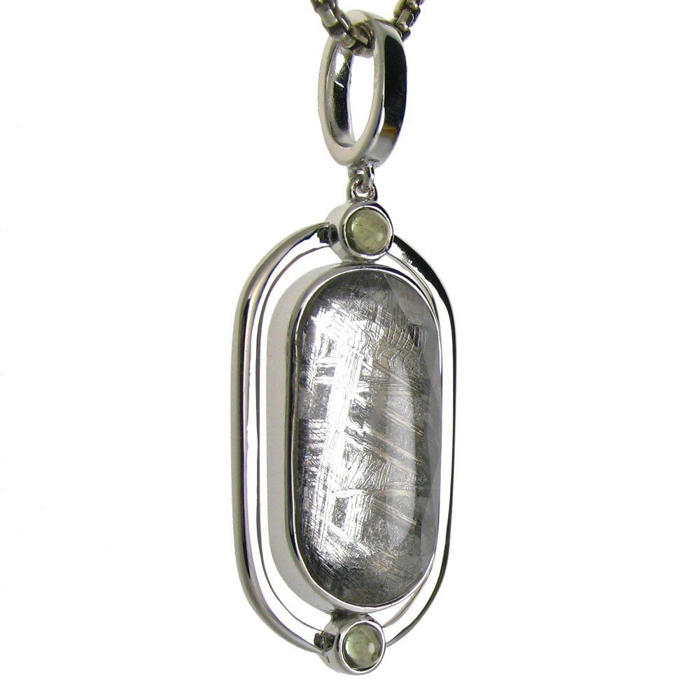 METEORITE AND MOLDOVITE PENDANT: Latest Pendant Features Both The Famous Gibeon Meteorite And Moldovite Gemstones. First Discovered In Namibia, Africa In 1836, The Gibeon Meteorites Come From Broken Asteroid Fragments. Dating Studies