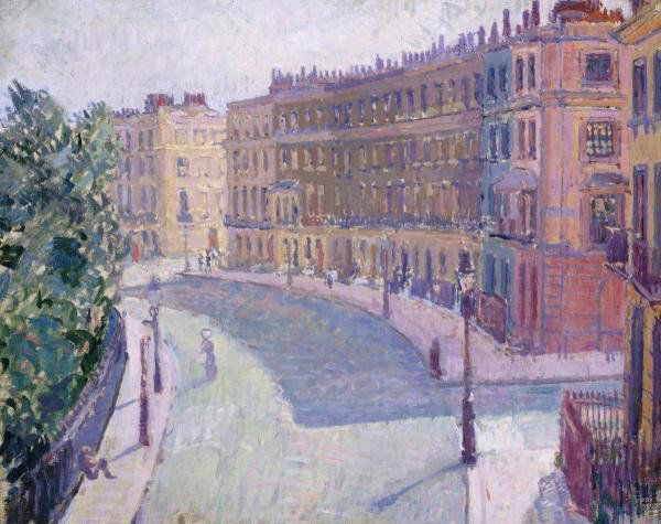 SPENCER FREDERICK GORE - MORNINGTON CRESCENT: Spencer Frederick Gore - Mornington Crescent - Giclée On Canvas - 44 X 34 7/8 In. A Giclée Print Is The Highest Quality Print Available Today. Because There Is No Visible Dot Screen Pattern, The Res