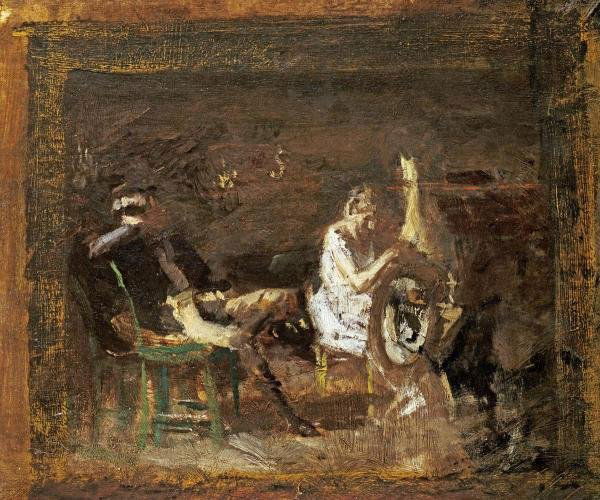 THOMAS EAKINS - STUDY FOR COURTSHIP: Thomas Eakins - Study For Courtship - Giclée On Canvas - 44 X 36 3/4 In. A Giclée Print Is The Highest Quality Print Available Today. Because There Is No Visible Dot Screen Pattern, The Resulting Im