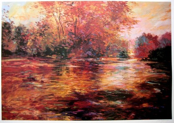 MICHAEL SCHOFIELD SILENT INLET LIMITED ED. HAND S: Michael Schofield Hand Signed Limited Edition Lithograph Titled "Silent Inlet". This Piece Is Hand Signed By Schofield. Pencil Numbered From A Limited Edition Of 250. Image Measures 34" X 23.5". Paper