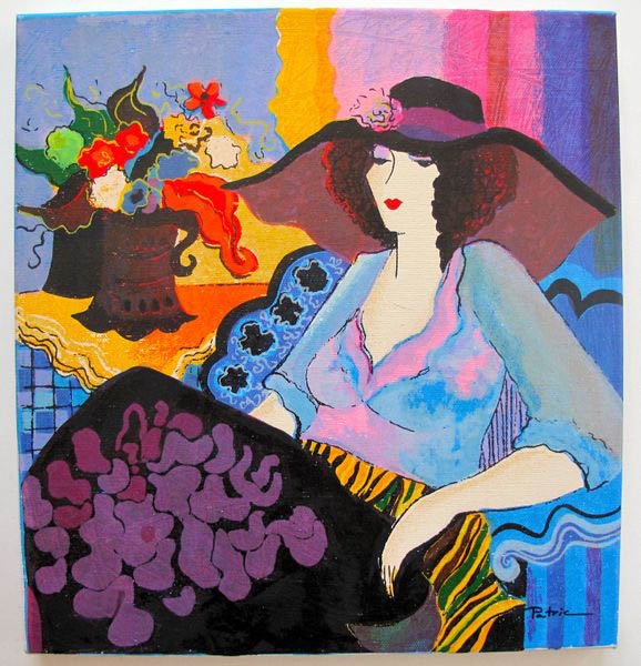 PATRICIA GOVEZENSKY NOA HAND SIGNED LIMITED ED. G: Patricia Govezensky Limited Edition Hand Signed Giclee On Canvas Titled "Noa". Patricia Govezensky Was A Student Of Famous Israeli Artist Itzchak Tarkay And His Undeniable Influence On Her Artistic St