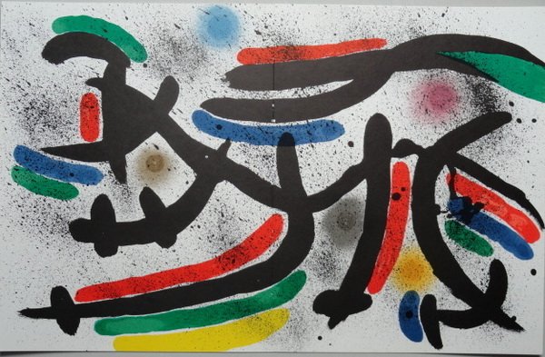 JOAN MIRO 1972 "IX" ORIGINAL LITHOGRAPH: 1972 Joan Miro "Original Lithograph Ix" Printed By Mourlot And Published In 1972 For The "Miro Lithographs" Vol.I, Leiris, M. And Mourlot, F., 1972, Pg 212, 213 Catalogue Raisonné. Published By Meigh