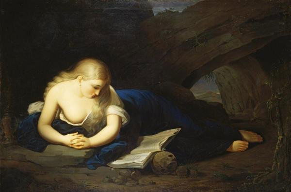 THOMAS SULLY - PENITENT MAGDELEN: Thomas Sully - Penitent Magdelen - Giclée On Canvas - 36 X 23 3/4 In.