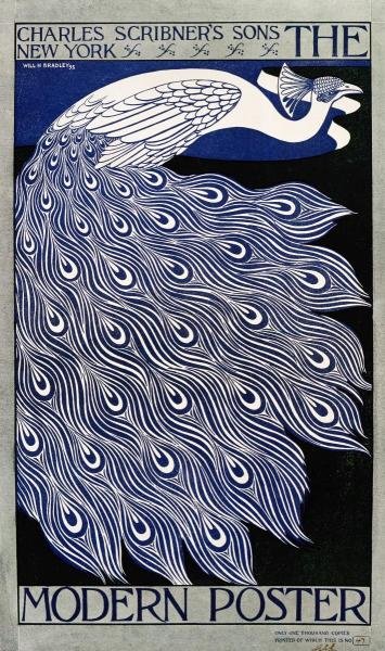 WILLIAM H. BRADLEY - THE MODERN POSTER: William H. Bradley - The Modern Poster - Giclée On Canvas - 21 3/8 X 36 In.