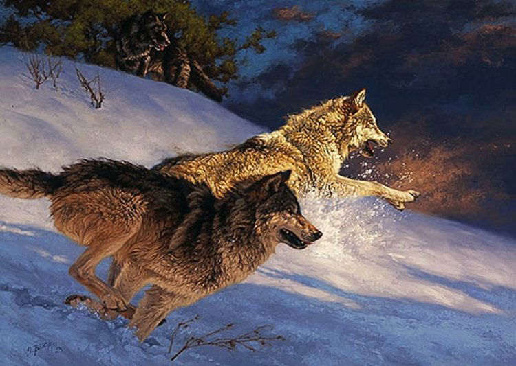 Greg Beecham - BUSTIN´ THROUGH: Greg Beecham - Bustin´ Through - Limited Edition Print - Imaage Size: 23"W X 16 5/8"H. - Edition Size:750 - Published From The Artist'S Original Work. - "I'M Growing Increasingly Involved With Color