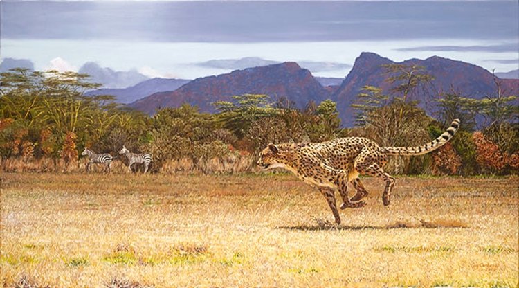 GUY COMBES - TANGO: Tango - Guy Combes - Limited Edition Canvas - Image Size: - “this Painting Is About The Promise Of A Partnership I Believe In,” Says Guy Combes. “the Ranch My Family Is Associated With In Kenya�