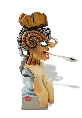 SALVADOR DALI PORTRAIT OF PICASSO SCULPTURE: Sculpture Entitled "portrait Of Picasso" By Salvador Dali. Highly Collectible, Quality, Resin Sculpture With Hand-painted Color Details, Matte And Glossy Finish. Guaranteed Fully Authentic And Authori