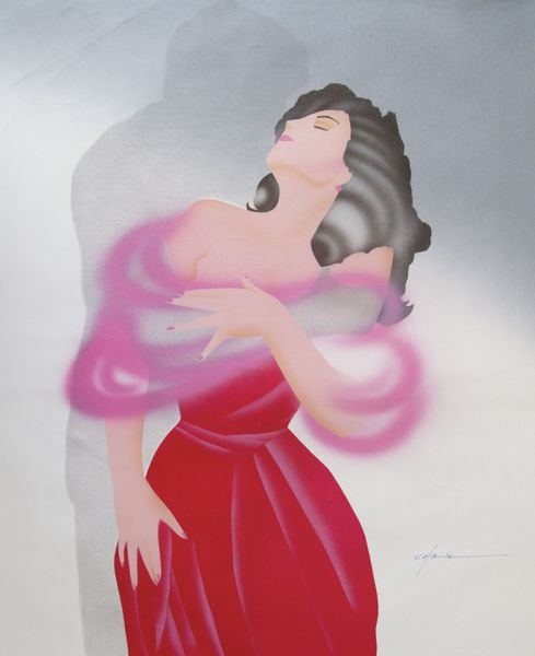 ROMANTIC VISIONS SIGNED ORIGINAL OIL PAINTING ON : Hand Signed Original Painting By Victor Hamis Titled "romantic Visions". Beautiful Original Oil Painting On Canvas. This Piece Is So Gorgeous In Person. The Picture Does Not Do It Justice! Canvas Imag