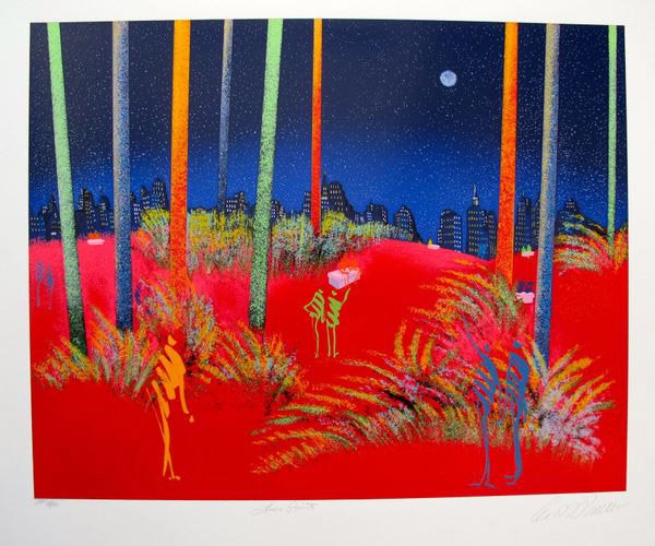 LEO POSILLICO LOVERS POINT LIMITED ED. HAND SIGN: Leo Posillico Hand Signed Limited Edition Serigraph Titled "lovers Point". Beautiful Mixed Media Serigraph On Extra Thick Arches Paper With Brilliant Gorgeous Colors! Image Measures: 19" X 24". Paper 