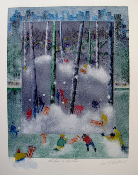 LEO POSILLICO WINDOW TO THE PAST LIMITED ED. HAND SIGNE: Leo Posillico Hand Signed Limited Edition Serigraph Titled "Window To The Past". Beautiful Mixed Media Serigraph On Extra Thick Arches Paper With Brilliant Gorgeous Colors! Measures: 31" X 25". Hand S