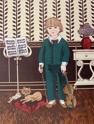 G Rose Lithograph On Canvas Hymns Jan 26 2019 Florida Estate Sales Inc In Fl