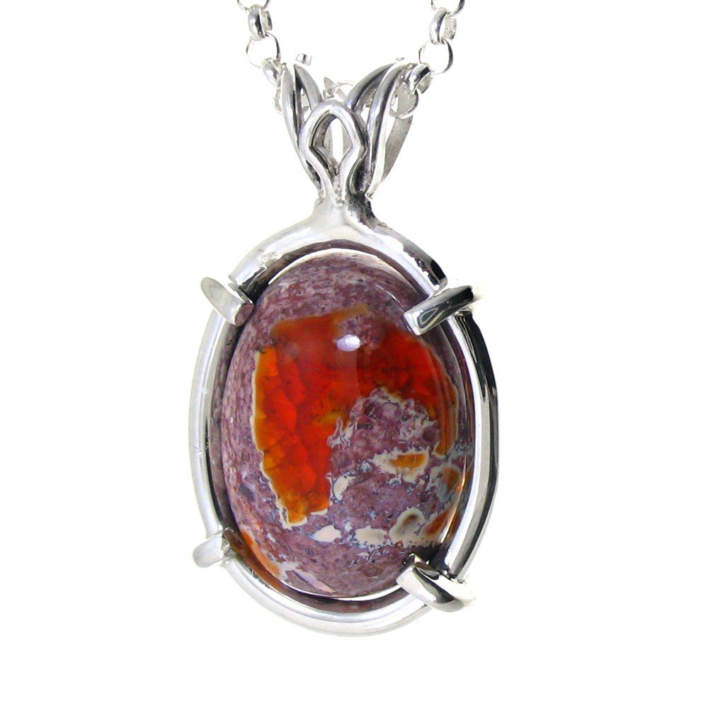 Mexican Fire Opal: Mexican Fire Opal---Metal: Sterling SIlver Handcrafted Frame-Stones: Mexican Fire Opal-Sizes-Measures: 1.25" Tall x .75" Wide