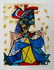 343T - PABLO PICASSO SEATED WOMAN WITH RED AND BLUE HAT