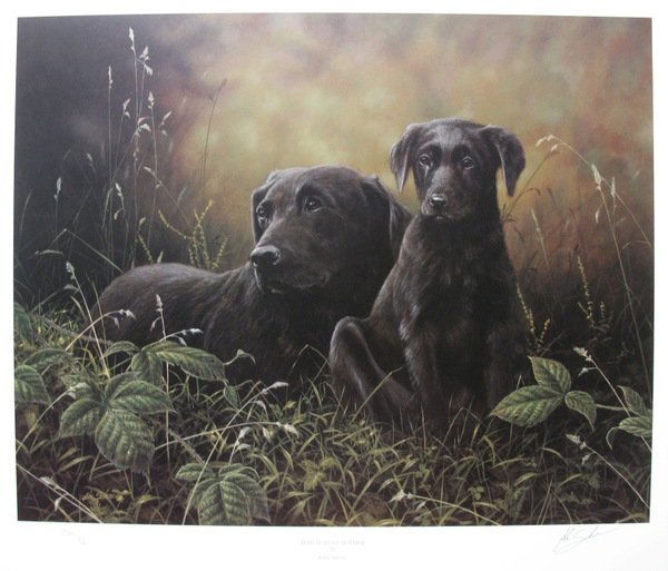 JOHN SILVER WATCH WITH MOTHER LIMITED ED. HAND SIGNED L: Limited edition hand signed lithograph by john silver titled "watch with mother". Medium:lithograph on paper [signed and numbered by the artist]. This piece is numbered from an edition of 750. Paper m