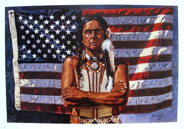ROBERT TANENBAUM AMERICAN INDIAN PLATE SIGNED LIMITED: Robert Tanenbaum American Indian Plate Signed Limited Ed. Lithographthis Is A Limited Edition Lithograph By Robert Tanenbaum Titled "american Indian". This Art Piece Is A Beautiful Depiction Of An Ame