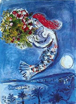 MARC CHAGALL BAY OF ANGELS LIMITED ED. SMALL GICLÉE: Marc Chagall Giclee Titled "Bay Of Angels". This Piece Is Facsimile Signed On The Lower Right And Is Pencil Numbered On The Lower Left From An Edition Of 375. Paper Measures Approximately 15" X 11". I