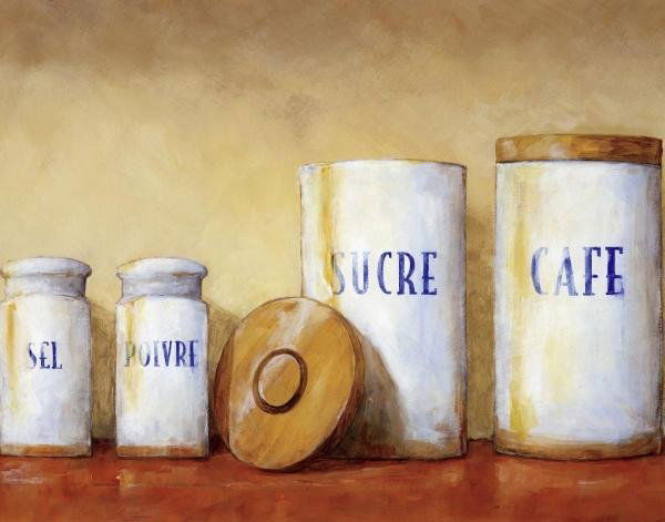 SIMON PARR - KITCHEN CANISTERS - Giclée on Canvas: SIMON PARR - KITCHEN CANISTERS - Giclée on Canvas 35 x 28 in.