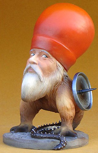 FREAK WITH BEARD BY HIERONYMUS BOSCH: Freak With Beard By Hieronymus Bosch - Size: 2.5 In. X 3 In. X 4 In. Item Type: Statue Material: Resin With Hand-painted Color Details Weight (lbs): 0.7 Lbs - - This Sculpture Adaptation Replica, Frea