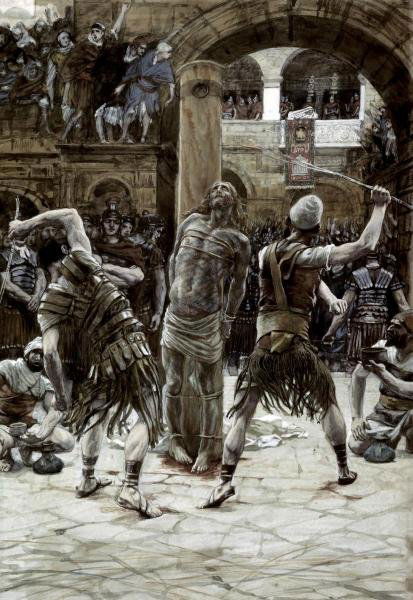 JAMES TISSOT - SCOURGING OF THE FACE - GICLÉE ON: James Tissot - Scourging Of The Face - Giclée On Canvas - 20 5/8 X 30 In. - A Giclée Print Is The Highest Quality Print Available Today. Because There Is No Visible Dot Screen Pattern, The Resulting
