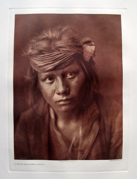 EDWARD S. CURTIS SON OF THE DESERT - NAVAHO GRAVURE: Magnificent Photogravure Restrike Etching By Internationally Acclaimed Photographer Edward Curtis . This Spectacular Photogravure Is Entitled “son Of The Desert - Navaho" And Was Printed By John And