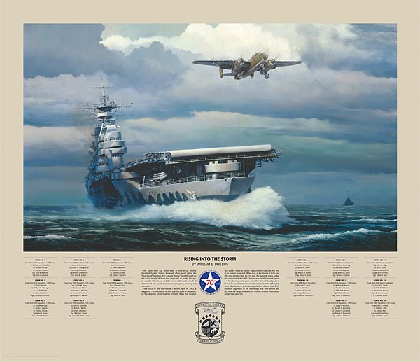 HAND SIGNED - WILLIAM S. PHILLIPS - RISING INTO THE: Rising Into The Storm - By William S. Phillips - Hand Signed - Limited Edition Print - Image Size: 24"w X 15 1/2"h. Edition Size:250