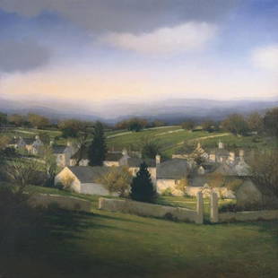 ALEXANDER MCKENZIE - VILLAGE - GICLÉE ON CANVAS: Alexander Mckenzie - Village - Giclée On Canvas 18 X 18 In. - A Giclée Print Is The Highest Quality Print Available Today. Because There Is No Visible Dot Screen Pattern, The Resulting Image Has All