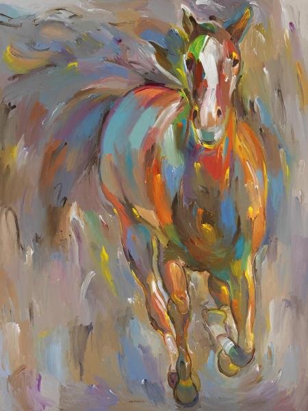 HOOSHANG KHORASANI - BLAZE - GICLÉE ON CANVAS: Hooshang Khorasani - Blaze - Giclée On Canvas 36 X 48 In. - A Giclée Print Is The Highest Quality Print Available Today. Because There Is No Visible Dot Screen Pattern, The Resulting Image Has All O