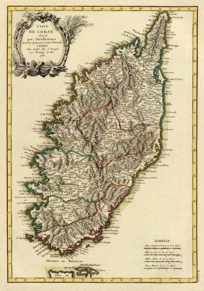 JEAN LATTRE - CORSICA, 1783 - Giclée on Canvas: JEAN LATTRE - CORSICA, 1783 - Giclée on Canvas 25 1/4 x 36 in. - A Giclée Print Is The Highest Quality Print Available Today. Because There Is No Visible Dot Screen Pattern, The Resulting Image Has 