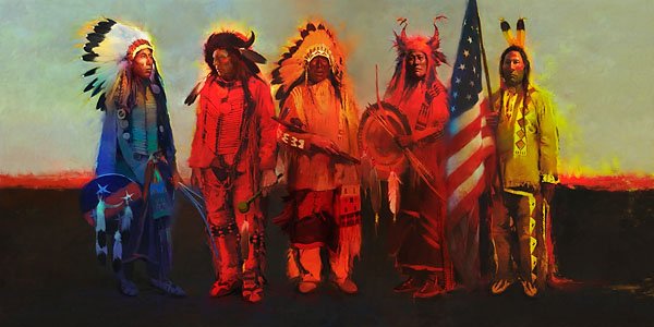 HAND SIGNED - R. TOM GILLEON - MEN OF HONOR: Men Of Honor - By R. Tom Gilleon - Hand Signed - Extra Large Canvas Edition - Image Size: 74"w X 37"h. Edition Size:15