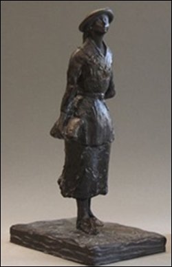 SCHOOL GIRL STATUE BY DEGAS: School Girl Statue By Degas - Size: 7"h X 3.5"l X 2.75"w Item Type: Statue Material: Bonded Bronze Weight (lbs): 3 Lbs - - The School Girl Sculpture By Edgar Degas (c. 1881) Degas' Idiosyncratic Sculp