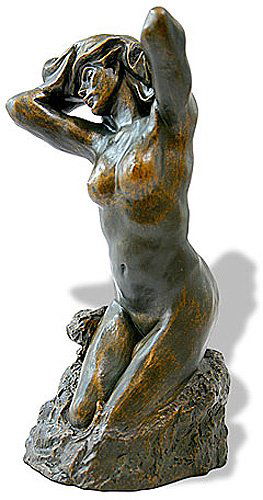 TOILETTE DE VENUS THE BATHER (1885) BY AUGUSTE RODIN: Toilette De Venus The Bather (1885) By Auguste Rodin - Size: 5.25 In. X 2.5 In. X 2.5 In. Item Type: Statue Material: Bonded Bronze Weight (lbs): 0.6 Drop - Bonded Bronze Sculpture, Based On The Kneel