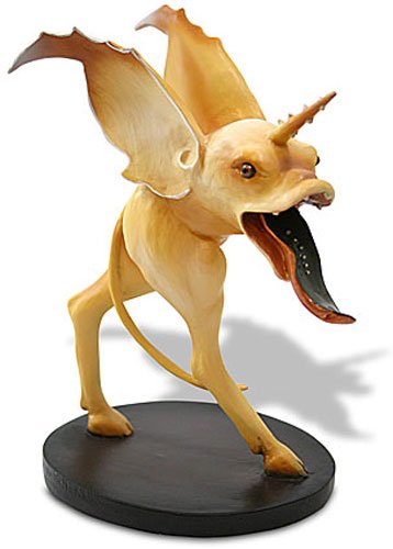 MONSTER FROM TEMPTATION OF ST ANTHONY BY HIERONYMUS: Monster From Temptation Of St Anthony By Hieronymus Bosch - Size: 4.75 In. X 3.25 In. X 2.5 In. Item Type: Statue Material: Resin With Hand-painted Color Details Weight (lbs): 0.2 Lbs - - On The Left