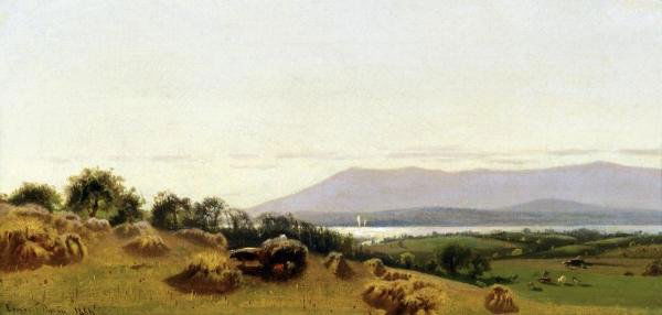 ERNEST PARTON - HARVESTING - GICLÉE ON CANVAS: Ernest Parton - Harvesting - Giclée On Canvas - 30 X 14 3/8 In. - A Giclée Print Is The Highest Quality Print Available Today. Because There Is No Visible Dot Screen Pattern, The Resulting Image Has