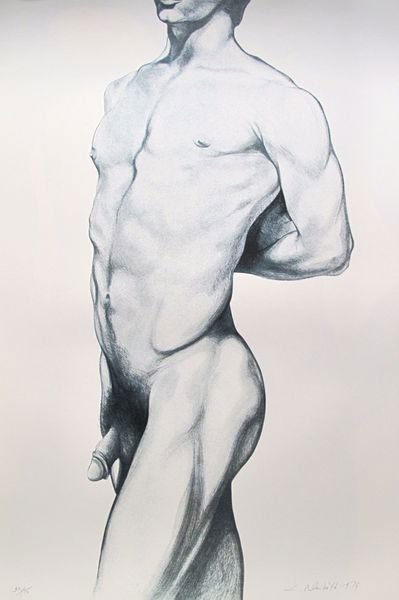 LOWELL NESBITT ANGELO LIMITED ED. HAND SIGNED: Large Hand Signed Lithograph By Lowell Nesbitt Titled "Angelo". Printed In 1979. This Piece Is Hand Signed By The Artist And Numbered From A Limited Edition Of 175. Sheet Size: 30" X 44". Printed On T