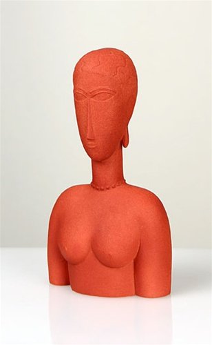 MODIGLIANI ABSTRACT FEMALE BUST, RED: Modigliani Abstract Female Bust, Red - Size: 6.75"h X 3.5"w X 2"d Item Type: Statue Material: Resin Weight (lbs): 1.2 Lbs - - Modigliani (1884-1920) Amedeo Modigliani's Work Is Recognized Immediately 