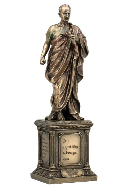 CICERO - BRONZE: Cicero - Material - Cold Cast Bronze - Size - 13 3/4