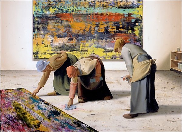 HAND SIGNED - BEN STEELE - THE CLEANERS: The Cleaners - By Ben Steele - Hand Signed - Limited Edition Canvas - Image Size: 33"w X 24"h. Edition Size:50