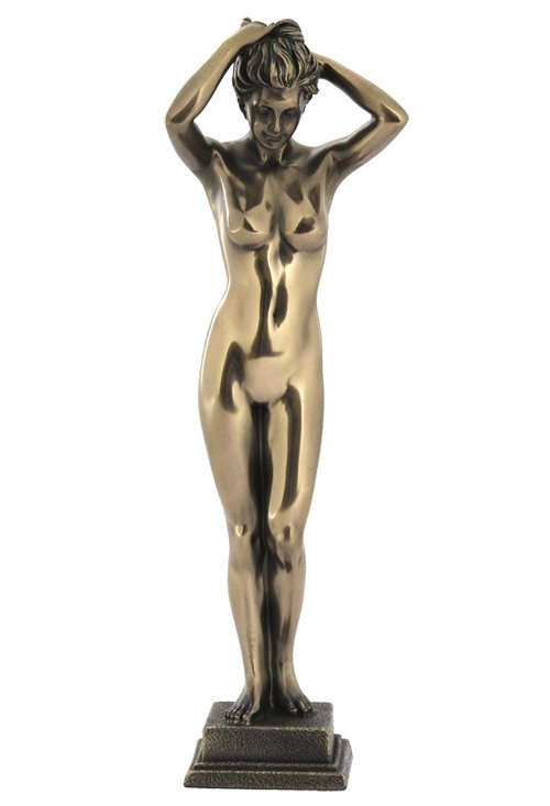 NUDE FEMALE - BRONZE: Nude Female - Material - Cold Cast Bronze - Size - 9 3/4