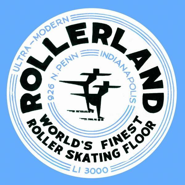 RETROROLLERS -ROLLERLAND WORLD'S FINEST ROLLER SKATING: Retrorollers -rollerland World's Finest Roller Skating Floor - Giclée On Canvas -44 X 44 In. - A Giclée Print Is The Highest Quality Print Available Today. Because There Is No Visible Dot Screen Pat