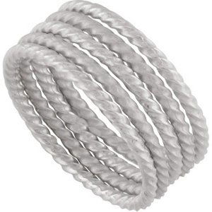 Set of 5 Stackable Rings: Set of 5 Stackable Rings - 2.4: DWT - Gram Weight: 3.73 - Metal: Sterling Silver - Finished State: P - Series Description: Set Of 5 Stackable Rings - :